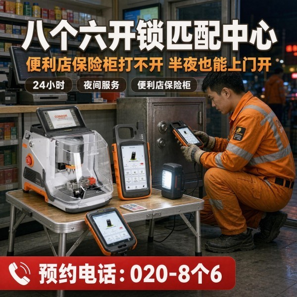 广外(白云山西门)①上门换锁修锁配汽车钥匙服务 - 八个六开锁