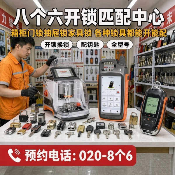夏港开锁修锁换锁配汽车钥匙 - 020-66666666