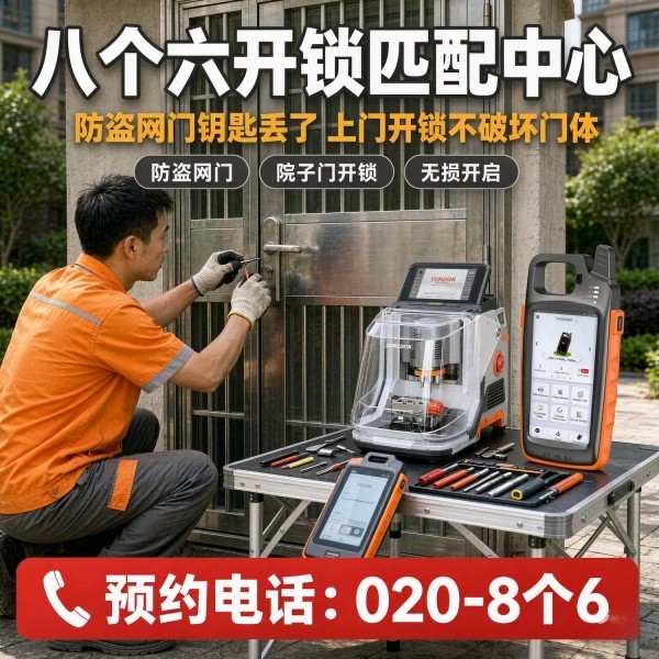 东晓南开锁修锁换锁配汽车钥匙 - 020-66666666