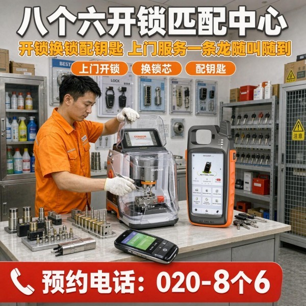 晓港开锁修锁换锁配汽车钥匙 - 020-66666666
