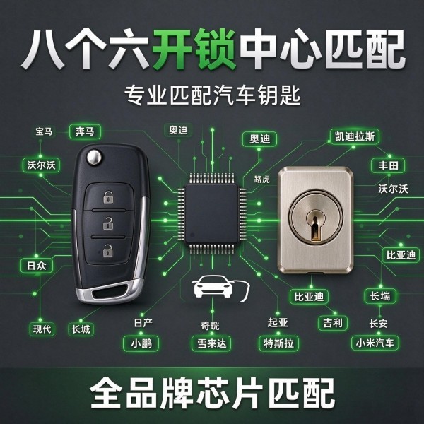 保利一号公馆上门换锁修锁配汽车钥匙服务 - 八个六开锁
