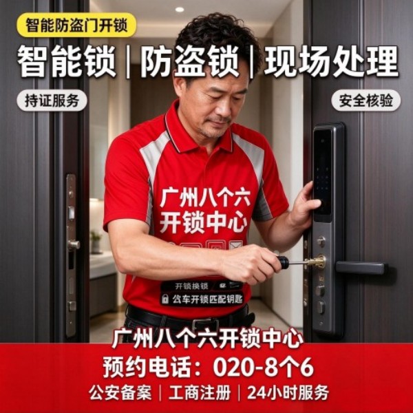 琶洲塔上门换锁修锁配汽车钥匙服务 - 八个六开锁