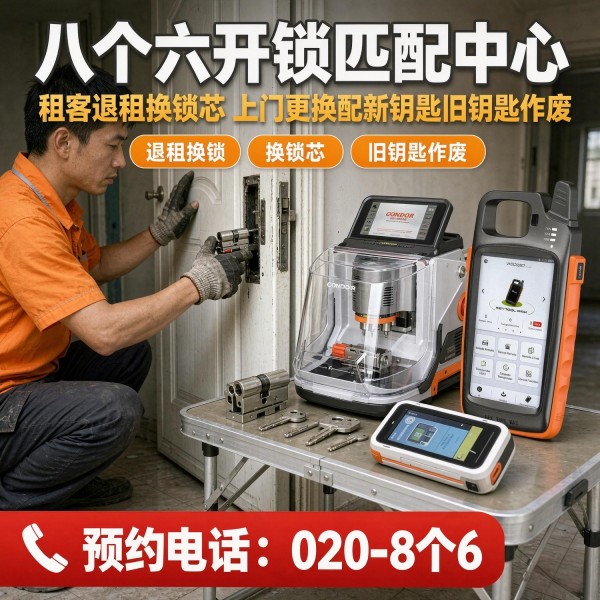 莱茵汇总站上门换锁修锁配汽车钥匙服务 - 八个六开锁