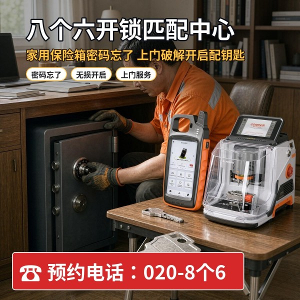 海珠广场上门换锁修锁配汽车钥匙服务 - 八个六开锁
