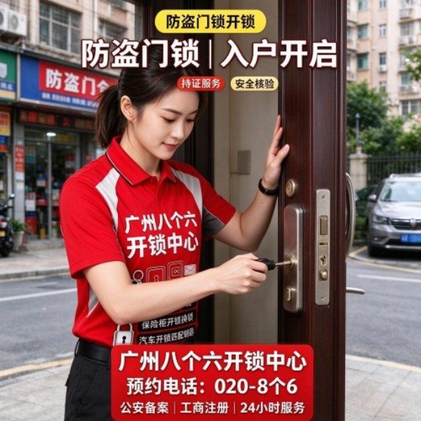 钟岗开锁修锁换锁配汽车钥匙 - 020-66666666
